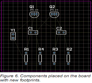 PCB设计入门之在PCB上摆放元器件及改变元器件的封装