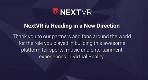 苹果确认收购 NextVR,初显VR的野心